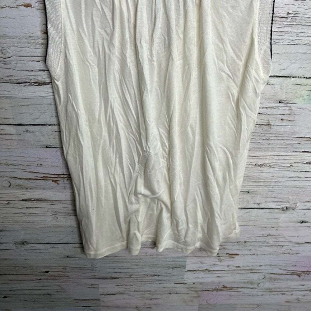 Banana republic cream ivory blouse sleeveless size small top - Picture 5 of 7